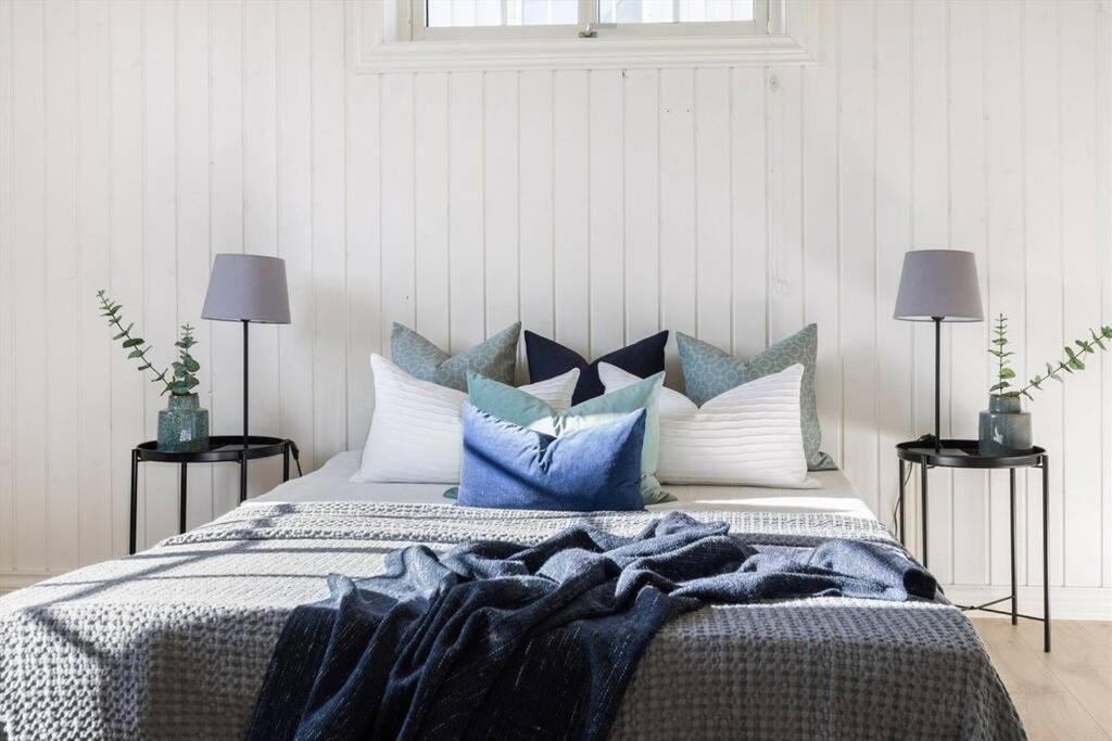 Lys Og Sentral Leilighet Med Terrasse Og Hage Apartman Lillehammer Kültér fotó