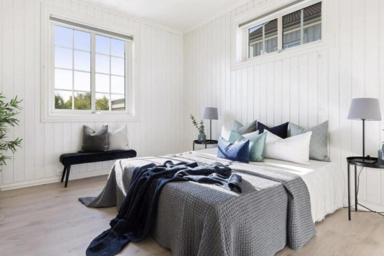 Lys Og Sentral Leilighet Med Terrasse Og Hage Apartman Lillehammer Kültér fotó